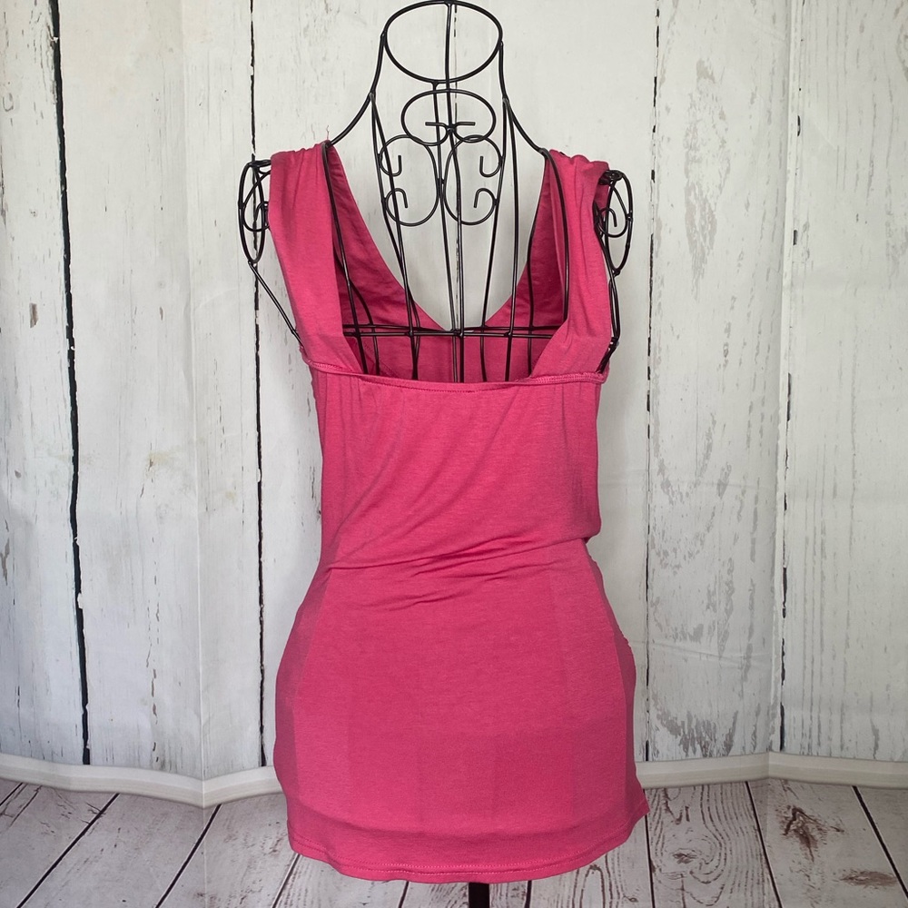 Pink Ruched Top with Stones - Picture 4 of 6